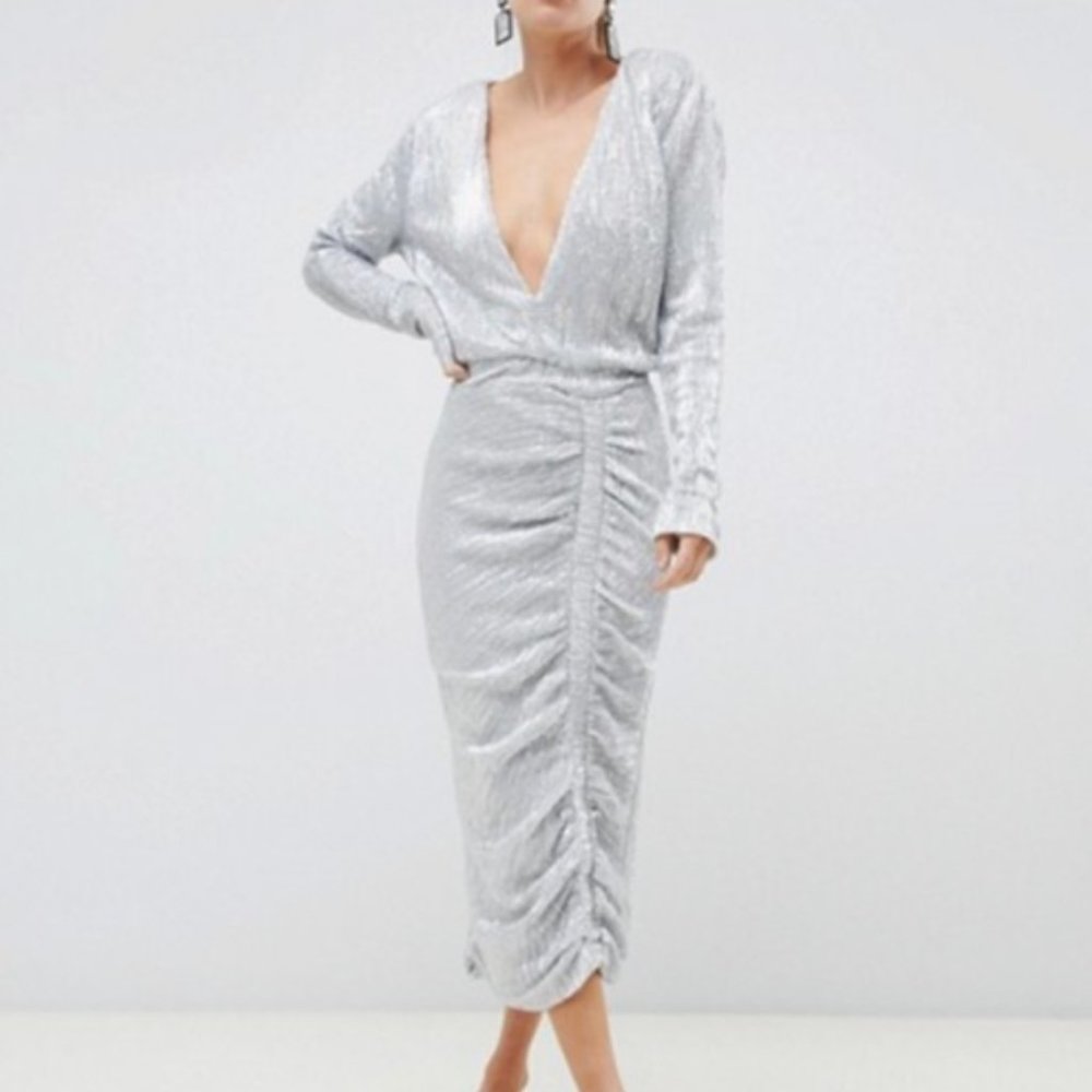 Lavish Alice silver sequin dress